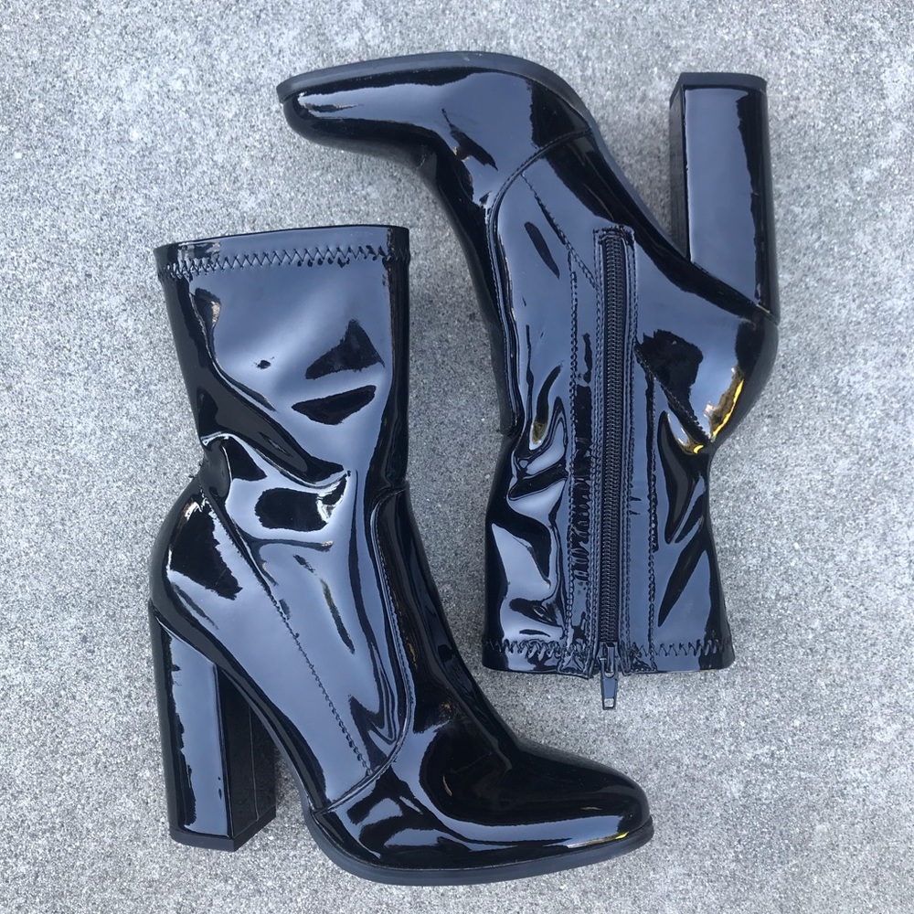 Faux Leather Boots
